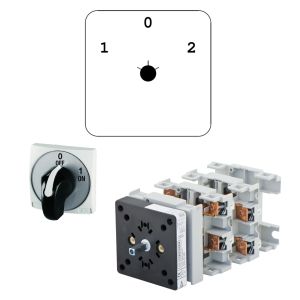 מפסק מחליף 1X32A  1-0-2 להתקנת פנל, דגם CQ0250005RT4