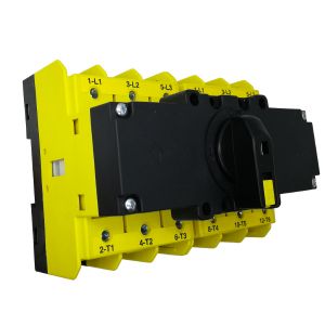 מחליף בעומס לפס 1-0-2 4X125A + ידית מצמד, דגם SQN125033DL5N