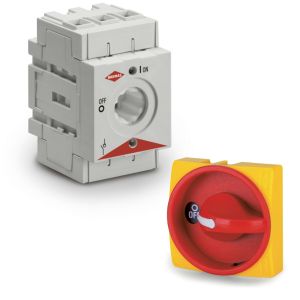 מפסק 3X32A  0-1 להתקנת פנל + ידית סידור נעילה,דגם DS0323RRL6