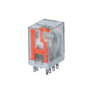 ממסר 8 פין שטוח + לד + דיגלון 12V AC 2CO